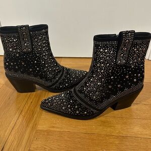 Black Studded Cowgirl Boots